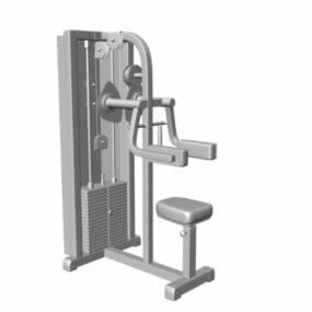 Gym Machine Fly With Seated Chest 3d model