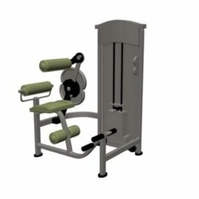 Seated Row Cable Fitness Machine 3d model