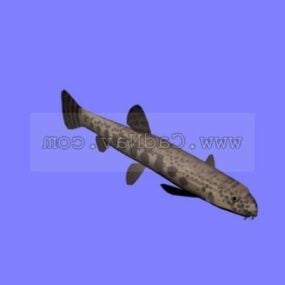 Model 3d Ikan Pipa Rumput Laut Hewan