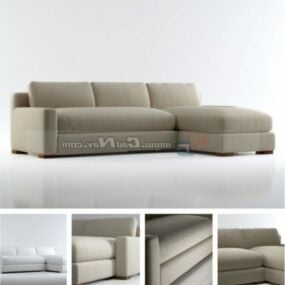 Sectional Couch Home Corner Sofa 3d model