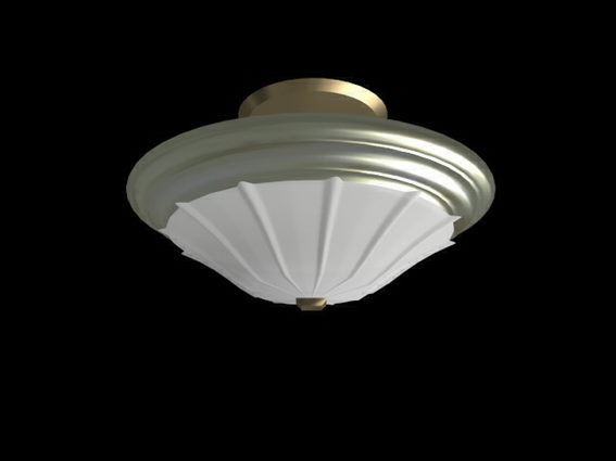 Semi Flush Home Ceiling Lighting Fixture Free 3ds Max Model 3ds