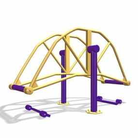 Outdoor Senior Playground Equipment 3d model