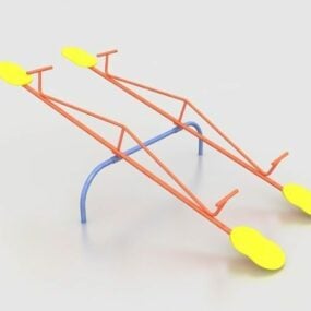 3д модель детской площадки с качелями