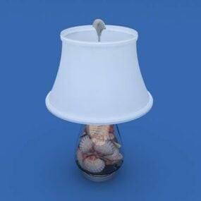 Shell Shade Table Lamp 3d model
