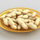 Cacahuètes décortiquées sur plaque