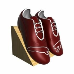 Zapatos de hombre en rack modelo 3d