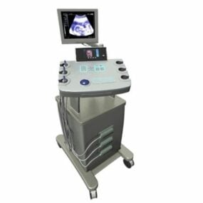 Hospital Siemens Ultrasound Instrument 3d model