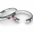 Jewelry Silver Ruby Bracelet