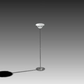Stříbrná stojací lampa 3D model