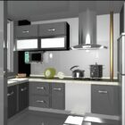 Gray Furniture Kitchen Design