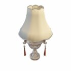 Lampe de table style trophée argent