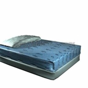 Bedroom Bed Cushion Set 3d model