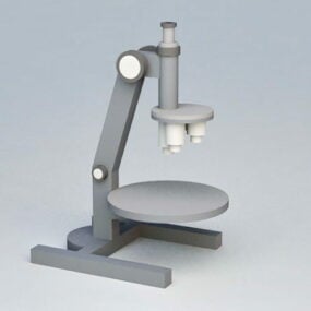 Простий мікроскоп Лікарняне обладнання 3d модель