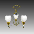 Simple Gold Home Chandelier