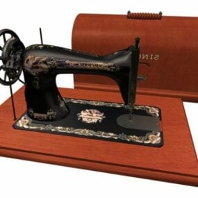 Old Singer Sewing Machine 3d model