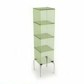Exhibition Single Glass Display Cabinet 3d model