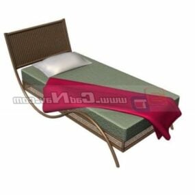 3д модель детской комнаты с односпальной кроватью