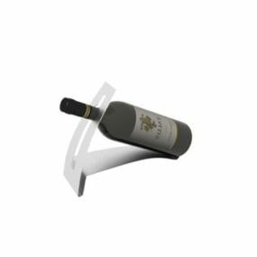Tipik Şişe Şarap Rafı 3D model