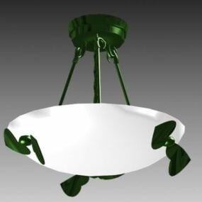 Single Bowl Old Style Pendant Lamp 3d model
