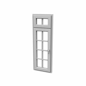 家用单平开窗3d模型