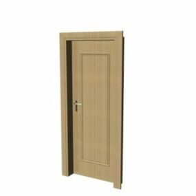 Single Panel Door Furniture 3d model