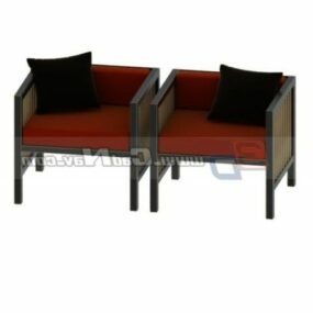 Möbel Einsitzer-Sofa-Stühle 3D-Modell