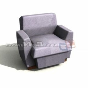 Furnitur Sofa Tunggal Cum Tempat Tidur model 3d