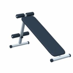 Sit Up Bench Gym Equipment 3d model