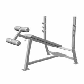 Sit Up Exercise Gym Weight Training Bench 3d model
