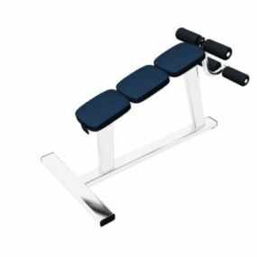 Banco de gimnasio para ejercicios de sentadillas modelo 3d