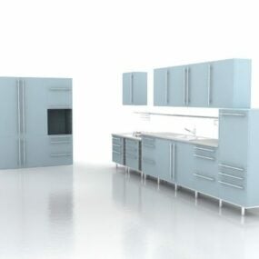 Home Modern Kitchen Design Idea דגם תלת מימד