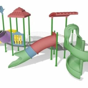 बच्चों के लिए स्लाइड खेल का मैदान 3डी मॉडल