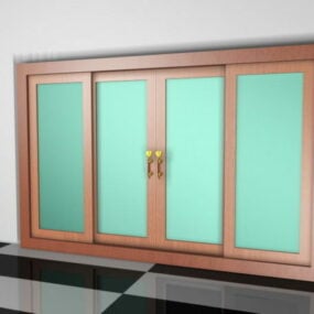 Розсувні двері в стилі 3D-модель міжкімнатних перегородок
