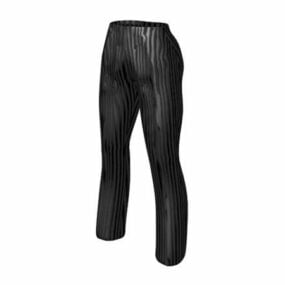 Pantalones slim fit moda para mujer modelo 3d