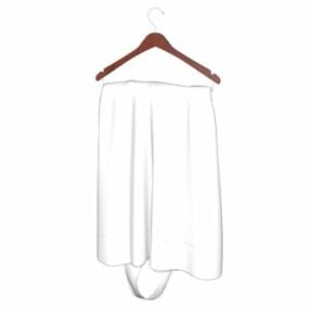 Hanger With Slip Dress Clothing 3d model