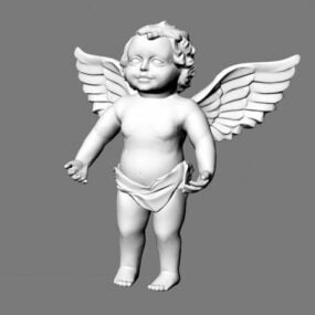 Model 3D posągu małego anioła