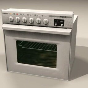 Small Kitchen Electric Oven 3d model