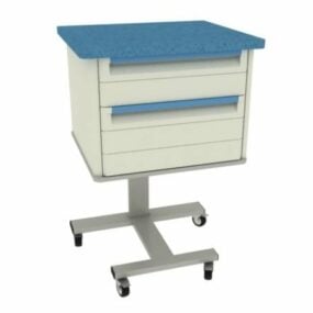 Hospital Small Medical Cart 3d model