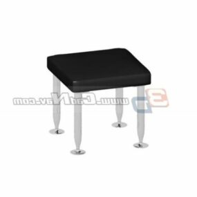 Small Square Stool Furniture 3d model