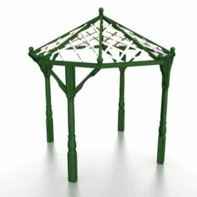 Mô hình 3d cấu trúc Pergola của Boutique Rack