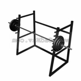 Gym Machine Equipment Weight Barbell 3d model
