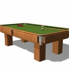 Snooker Cue Bord Sportutrustning 3d-modell