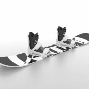 Fixações de snowboard Sport modelo 3d