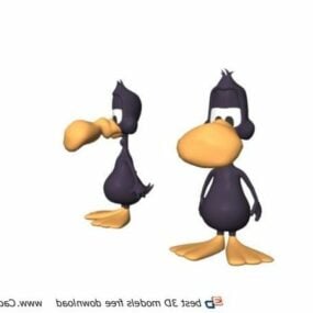 Zacht Cartoon Duck Toy 3D-model