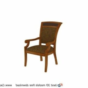 Solid Wood Chair Furniture 3d model
