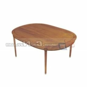 Furniture Solid Wood Dining Table 3d model
