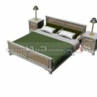 Solid Wooden Double Bed Furniture