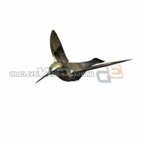 Song Sparrow Bird Animal 3d model