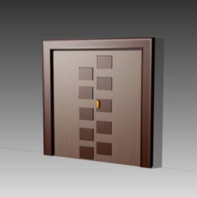 Wooden Soundproof Door 3d model
