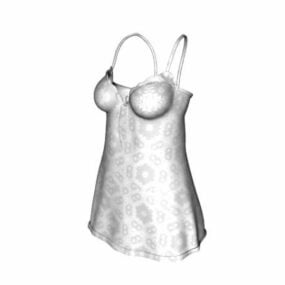 3д модель топа на бретельках-спагетти Женская мода